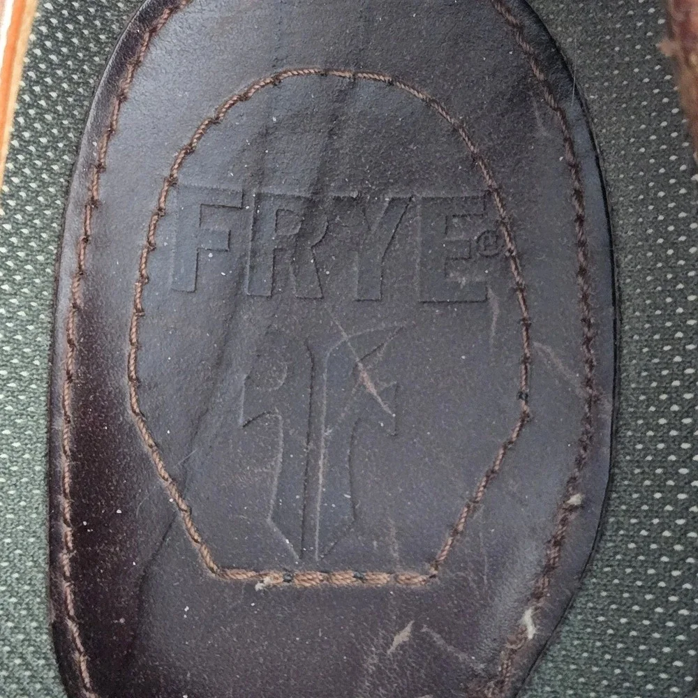Frye-ROCKPORT‎ Colab Mens Boat Shoes Size 9W Leather Brown Rawhide Ties Nautical